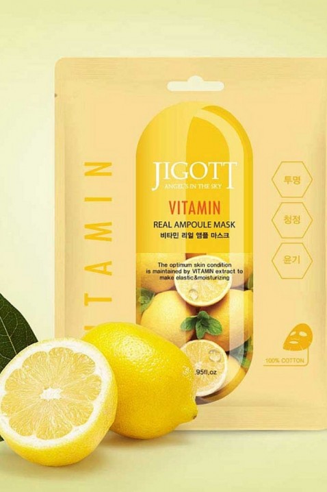 Jigott Vitamin Real Ampoule Mask 27 mlIVET.BG - Твоят онлайн бутик.