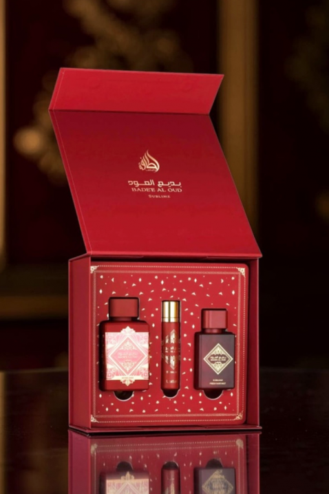 Унисекс арабски комплект Lattafa Bade`e Al Oud Sublime Edp 100 ml + 12 ml Edp + Hair Mist 50 mlIVET.BG - Твоят онлайн бутик.