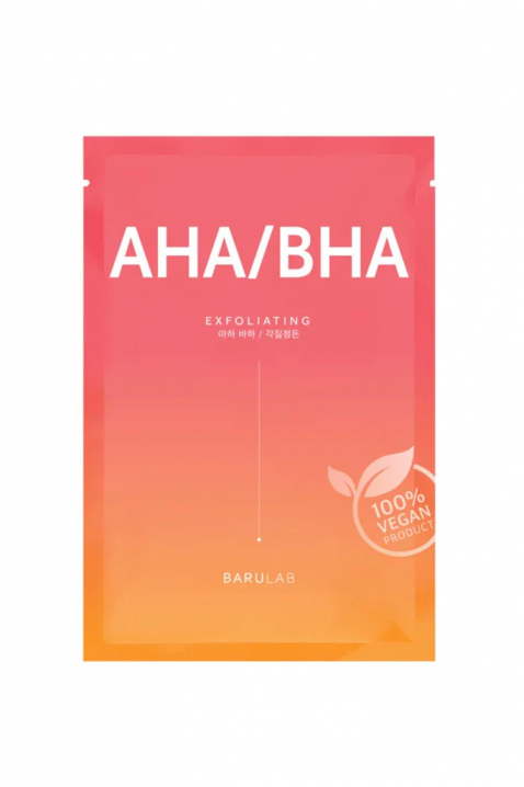 Ексфолираща маска за лице BARULAB The Clean Vegan Mask AHA/BHA 23 gIVET.BG - Твоят онлайн бутик.