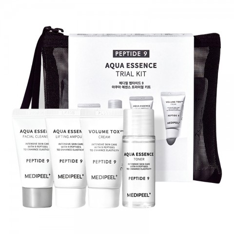 MEDI-PEEL Peptide 9 Aqua Essence Trial Kit (Cleanser15ml+Toner20ml+Ampoule15ml+Cream15g)IVET.BG - Твоят онлайн бутик.