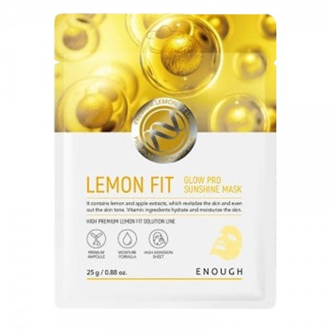 ENOUGH Lemon Fit Glow Sunshine Mask 1 бр.IVET.BG - Твоят онлайн бутик.