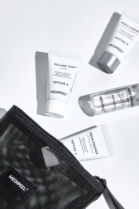 MEDI-PEEL Peptide 9 Aqua Essence Trial Kit (Cleanser15ml+Toner20ml+Ampoule15ml+Cream15g)IVET.BG - Твоят онлайн бутик.