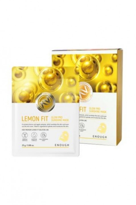 ENOUGH Lemon Fit Glow Sunshine Mask 1 бр.IVET.BG - Твоят онлайн бутик.