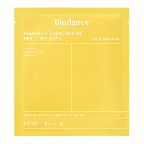 BIODANCE Radiant Vita Niacinamide Real Deep Mask 1 брIVET.BG - Твоят онлайн бутик.