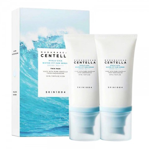 SKIN1004 Madagascar Centella Hyalu-Cica Water-Fit Sun Serum Twin Pack (50ml*2)IVET.BG - Твоят онлайн бутик.