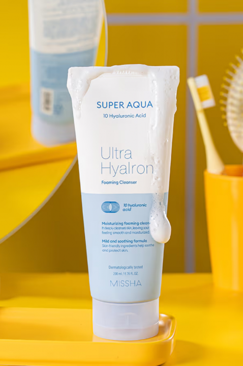 MISSHA Super Aqua Ultra Hyalron Cleansing Foam Hyaluronic, 200 mlIVET.BG - Твоят онлайн бутик.