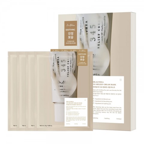 DR. ALTHEA SET 345 Relief Cream Mask, 4 pcs*28 mlIVET.BG - Твоят онлайн бутик.