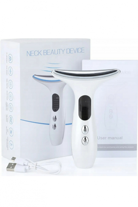 Многофункционален масажор за лице и шия GLOW LIFT, Цвят: бял, IVET.BG - Твоят онлайн бутик.