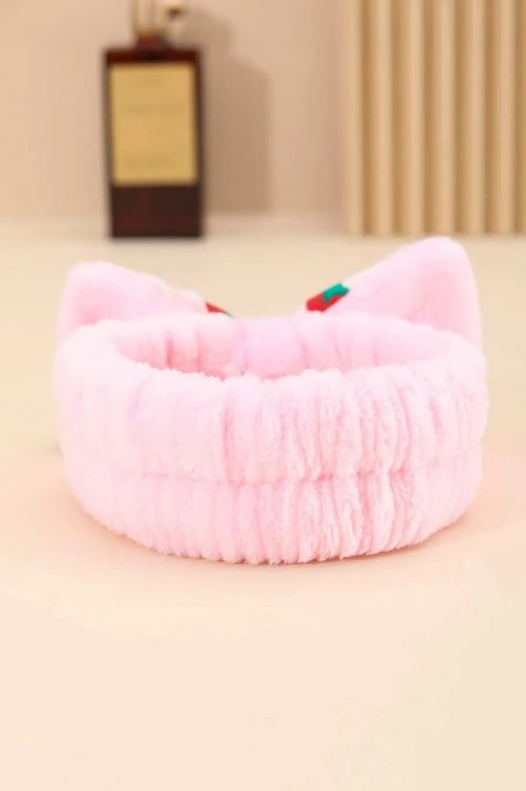 Козметична лента за коса с декоративна панделка MAGLERIA PINK, Цвят: розов, IVET.BG - Твоят онлайн бутик.