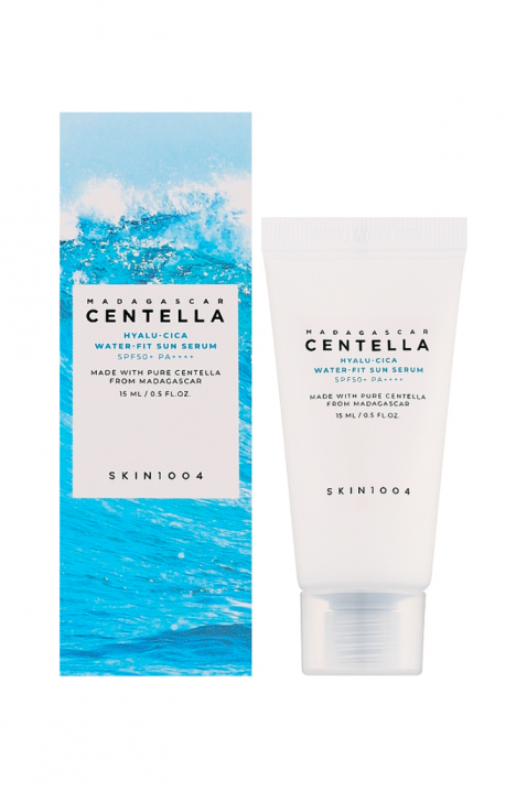 SKIN1004 Madagascar Centella Hyalu-Cica Water-Fit Sun Serum 15 mlIVET.BG - Твоят онлайн бутик.