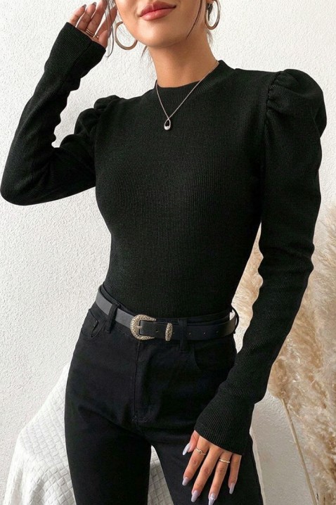 Дамска блуза ZLAMENZA BLACK, Цвят: черен, IVET.BG - Твоят онлайн бутик.