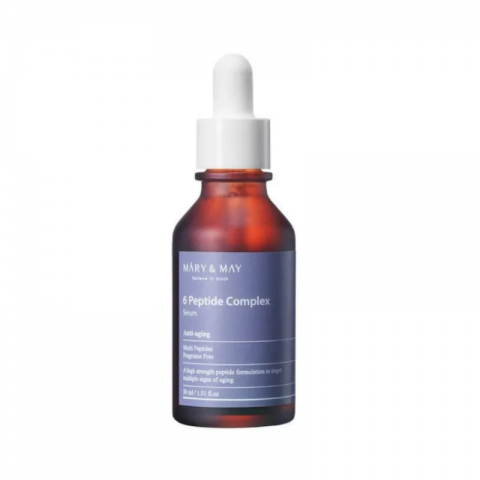 Mary&May Serum with Peptide Complex 6 Peptide Complex Serum, 30mlIVET.BG - Твоят онлайн бутик.