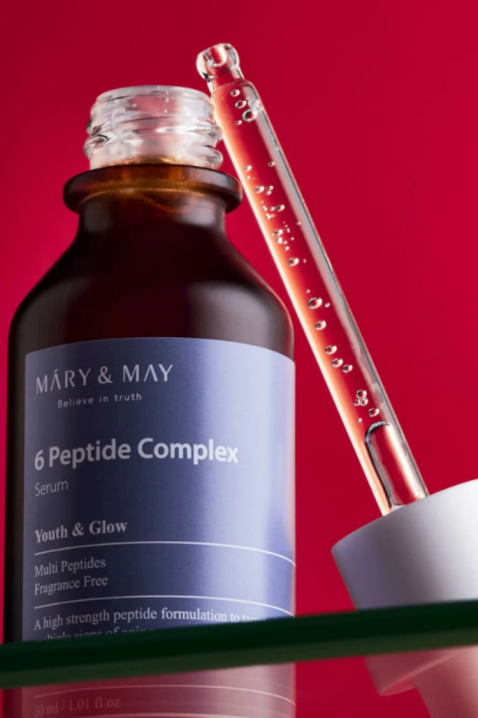 Mary&May Serum with Peptide Complex 6 Peptide Complex Serum, 30mlIVET.BG - Твоят онлайн бутик.