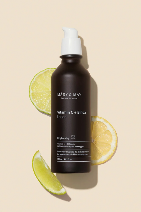 Mary&May Vitamin C + Bifida Lotion, 120 mlIVET.BG - Твоят онлайн бутик.