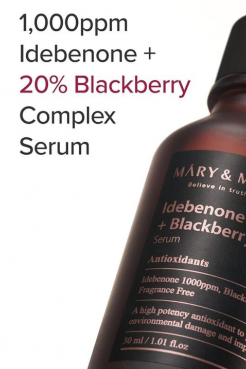 Mary&May Idebenone Blackberry Complex Serum Antioxidant Serum, 30 mlIVET.BG - Твоят онлайн бутик.