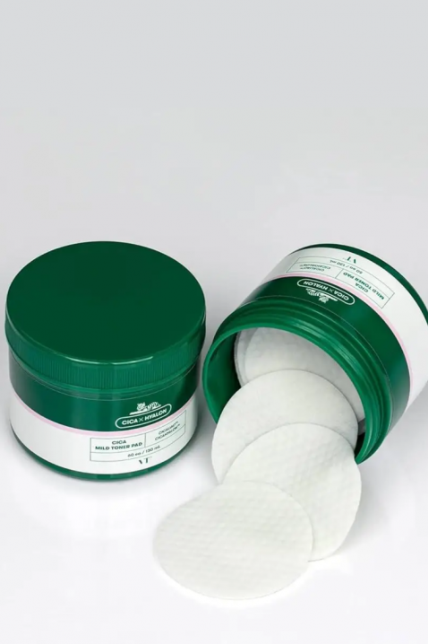 VT COSMETICS Cica Mild Toner Pad 60 pcsIVET.BG - Твоят онлайн бутик.