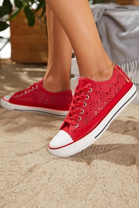 дамски кецове LACY RED