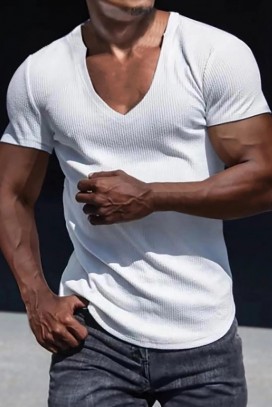 мъжка тениска LERONLI WHITE