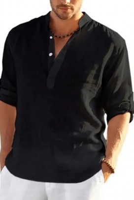 мъжка риза RENFILDO BLACK