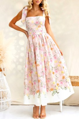 рокля FLORELE PINK