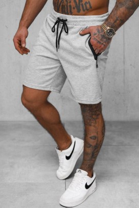 мъжки къси панталони PONTO LIGHT GREY