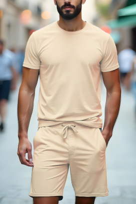мъжки комплект ZEKERDO BEIGE