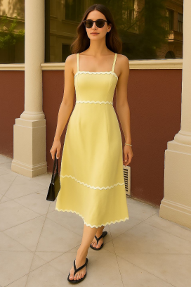 рокля MUSERA YELLOW
