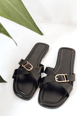 дамски чехли ORVELVA BLACK