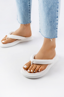 дамски чехли USBERZA WHITE
