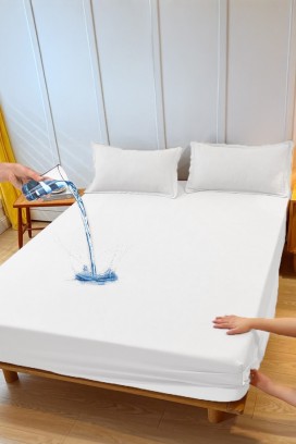 чаршаф с ластик MONDELGA WHITE 200х220 cm