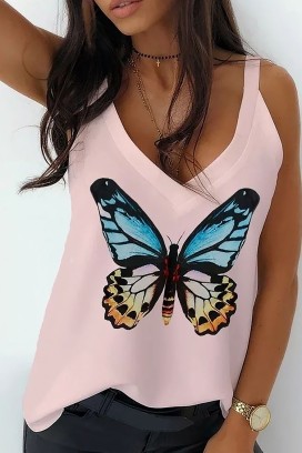 топ BUTTERFLANA PINK