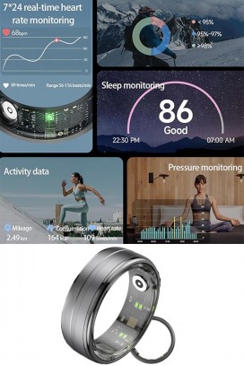 смарт пръстен за проследяване на сън и фитнес EOLSY - 18.9 mm