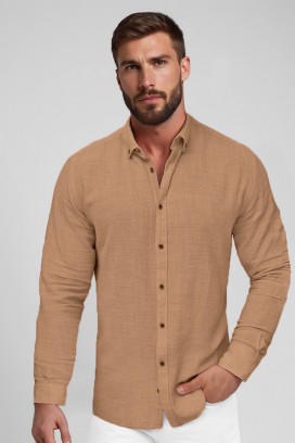 мъжка риза MOLEZO CAMEL