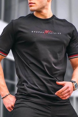 мъжка тениска MRONSON BLACK