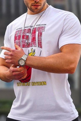 мъжка тениска BROMO WHITE