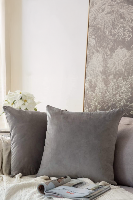 калъфка за възглавница FLOMEJA GREY 40х40 cm