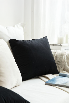калъфка за възглавница FLOMEJA BLACK 40х40 cm