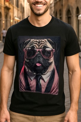 мъжка тениска DOGGO BLACK