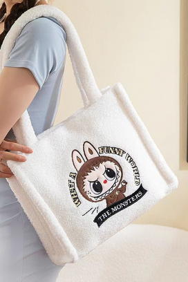 дамска чанта LABUBU MONSTERS WHITE