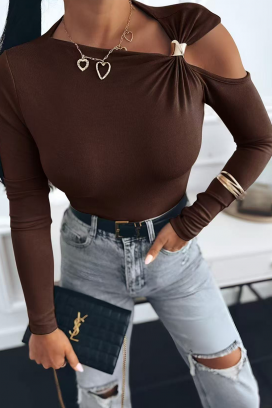 дамска блуза KLAMINA BROWN