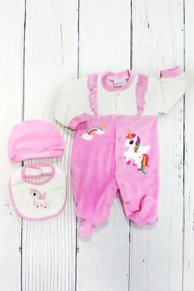 бебешки комплект BONBONA PINK