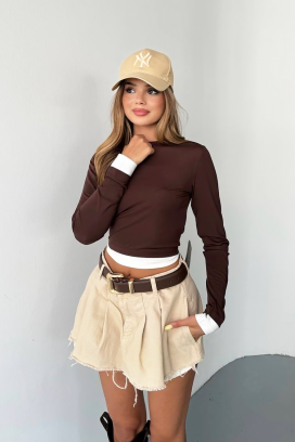 дамска блуза SERGNOZA BROWN