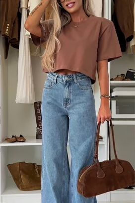 тениска VIOZANA BROWN