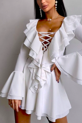 рокля ZARMOLDA WHITE