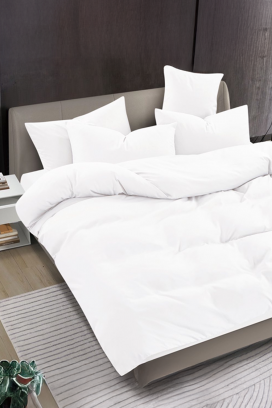 спален комплект SOLPESA WHITE 160x200 cm памук - 3 части
