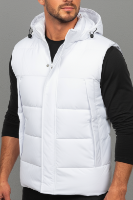 мъжки елек KONEKTO WHITE