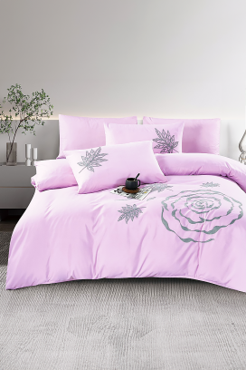 спален комплект BIOGELNA PINK 200x220 cm памук - 4 части