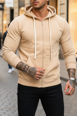 мъжки суичър VONTEZO BEIGE