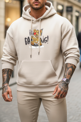 мъжки суичър REBERGO BEIGE