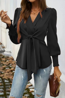 дамска блуза GIRFOLZA BLACK